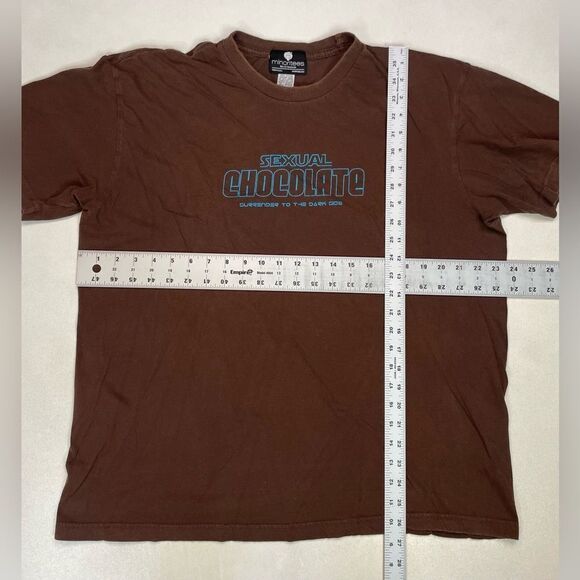 VINTAGE Minoritees Sexual Chocolate Surrender To The Dark Side T-shirt Men XL - Picture 7 of 7